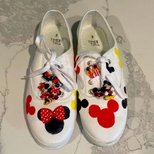 Disney Mickey Mouse tennis shoes women size 9- DiY